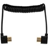 Mitoya HDMI Laidas - Micro HDMI Spiralinis 50cm 48Gbps 8K 60Hz 4K 120Hz