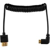 Mitoya HDMI Laidas - Spiralinis HDMI į Mini HDMI 50cm 48Gbps 8K 60Hz