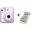 Momentinis Fotoaparatas FUJIFILM INSTAX MINI 12 (Levandų violetinė) + 10 FUJIFILM Instax Mini Film (Glossy) (Color)
