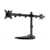 Laikiklis Gembird MS-D2ST-02 Monitorius desk stand (rotate, tilt, swivel), 13”-32”, juodas