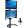 Laikiklis TECHLY 027552 Techly Dvigubas stalas LED/LCD monitoriaus rankena 13-27 2x10kg vertikaliai reguliuojama