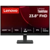 Monitorius - Lenovo ThinkVision S24-4e 23,8 col. 100 Hz „Full HD“ IPS HDMI VGA juodas