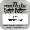 Murata Manufacturing Co Baterija – Murata 371 (SR920SW) Sidabro Oksido Laikrodžio Baterija, 1 vnt.