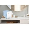 ELLE 4L mini fridge with LED make-up mirror, mėlynas