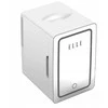 Mini fridge with LED make-up mirror ELLE 4L baltas