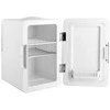 Mini fridge with LED make-up mirror ELLE 4L baltas