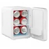 Mini fridge with LED make-up mirror ELLE 4L baltas
