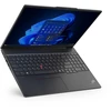 Klaviatūra Lenovo „ThinkPad E16 AMD Ryzen™ 7 7735U“ nešiojamasis kompiuteris, 40,6 cm (16 colių), lietimui jautrus ekranas, WUXGA, 16 GB DDR5-SDRAM, 1 TB SSD, „Wi-Fi 6“ (802.11ax), „Windows 11 Pro“, JAV anglų kalba, juoda, naujas, perpakuotas