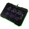 Laikiklis Nešiojamojo kompiuterio aušinimo stovas HISMART, su 6 RGB ventiliatoriais, 5 padėčių