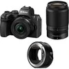 Nikon Z50 II (Z 50 II), (Z50II) + NIKKOR Z DX 16-50mm f/3.5-6.3 VR + NIKKOR Z DX 50-250mm f/4.5-6.3 VR + FTZ II Mount Adapteris