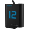 null Baterijų Įkroviklis - Telesin GP-BNC-011-B Dvigubas Įkroviklis Su 2x 1750mAh Baterijomis GoPro HERO9/10/11/12 Juodas