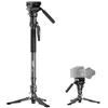 null Fotoaparato monopodas - COMAN M1 PRO V5 175 cm anglies pluošto vaizdo monopodas su hidrauline galvute