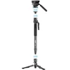 null Fotoaparato monopodas - COMAN M1 PRO V5 175 cm anglies pluošto vaizdo monopodas su hidrauline galvute