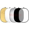 null Fotografijos atšvaitas - Elipsės atšvaitas 5in1 120x180cm Baltas/Sidabrinis/Gold/Juodas
