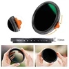null Kameros Objektyvo Filtras - K&F Concept Nano-X Kintamojo ND2–ND400 Filtras 58 mm