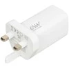 iBOX C-65 Baltas, GaN 65W universalus įkroviklis, JK kištukas