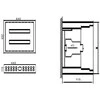 Paskirstymo Skydas Tibox 440x450x115mm; 2x16mod., Ip54, Virštinkinis