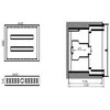 Paskirstymo Skydas Tibox 440x450x115mm; 2x16mod., Ip54, Potinkinis