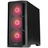 PC Korpusas - Chieftec GA-01B-L-OP APEX LUMO Midi Tower, RGB, Grūdintas Stiklas, Juodas