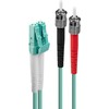 Pluoštinis Optinis Kabelis - LINDY Pluoštinis Optinis Kabelis LC/ST OM3, 50/125µm, 20 m, Mėtinis