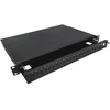 a-lan Alantec 24xSC duplex / 24xLC quad 19" 1U telescopic fibre optic patch panel with mounting accessories (grommets, cable ties) (FOP-1U-24SCD-C-P)