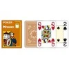 Poker 4 Jumbo Index Modiano Žaidimų Kortos (Rudos)