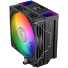 „Rampage Octagon C70“ procesoriaus aušintuvas, LGA1700/AM5, LCD „Infinity“ ventiliatorius, 120 mm, ARGB, juodas
