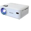 Projektorius - Philips N-100 Mini Projektorius 800x480, 65 Colių, Baltas