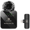 Puluz Mikrofonas - Belaidis Lavalier 2.4GHz, 10m Nuotolis, 10h Baterija, Lightning Imtuvas