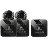 Puluz Mikrofonas - Belaidis Lavalier Dvigubas 2.4GHz USB Type-C Lightning 10m Diapazonas