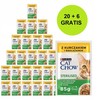 Purina Nestle Kačių Maistas - PURINA Cat Chow Sterilised vištiena &amp; Eggplant in Sauce 26x85g