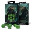 Q Workshop COC The Outer Gods Cthulhu Kauliukų Rinkinys Žalios Ir Juodos Spalvos