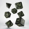 Q Workshop Kauliukų Rinkinys Elvish Juodos Ir Fluorescencinės Spalvos Šviečia Tamsoje
