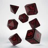 Dėlionė Q Workshop Runic Kauliukų Rinkinys Juodos Ir Raudonos Spalvos