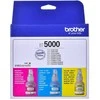 Brother BT5000CLVAL rašalo kasetė 3 vnt. Suderinama žydra, purpurinė, geltona