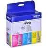 Brother BT5000CLVAL rašalo kasetė 3 vnt. Suderinama žydra, purpurinė, geltona