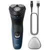 Barzdaskutė Philips S1151/00 men's shaver Rotation shaver Trimmer Juodas, Mėlyna