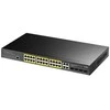 Šakotuvas Komutatorius - CUDY GS2028PS4-400W 24-Portų Gigabit L2 Valdomas PoE+ 400W 4x Gigabit Kombinuoti Prievadai