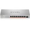 Šakotuvas ZYXEL XMG-108 8 PORTS 2,5G + 1 SFP+, 8 PORTS 100W TOTAL POE++ DESKTOP MULTIGIG UNMANAGED DESKTOP SWITCH (2Y WARRANTY)