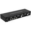 TECHLY 101928 2 prievadų DisplayPort/USB dviejų monitorių KVM jungiklis 2x1 su garsu