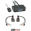 Lindy KVM Perjungiklis - 2 Port VGA USB 2.0 Garso KVM Perjungiklis 2048x1536@30Hz
