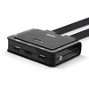 KVM jungiklis - LINDY 2 Prievadų HDMI 4K60, USB Type C KVM jungiklis, 3840x2160@60Hz, Juodas