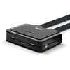 KVM Jungiklis - LINDY 2 Prievadų DisplayPort 1.2 ir USB Type C KVM Jungiklis, 3840x2160@60Hz, Juodas
