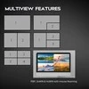 KVM Jungiklis - LINDY 5 Prievadų KVM Komutatorius su Integruotu Daugiavaizdžiu Ryšiu, HDMI, USB Type C, 4096x2160@60Hz