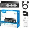 Šakotuvas Cudy FS1016 network switch Fast Ethernet (10/100) Juodas