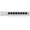 Šakotuvas „Zyxel GS1200-8HPV3“ valdomas L2 gigabito Ethernet (10/100/1000) maitinimas per Ethernet (PoE) darbalaukio pilkas