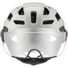 Šalmas - Uvex Finale Visor Full-Face Dviračių Šalmas, IAS Fit Sistema, 56–61 cm, Balta/Pilka