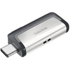 San Disk USB Atmintinė - SanDisk Ultra Dual 256GB SDDDC2-256G-G46, Sidabrinė; Juoda; Pilka