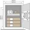 Seifas - Yale YSV/390/DB2 40L Plieninis Juodas
