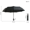 Skėtis - Tiross TS-1577 Automatinis Sulankstomas Skėtis 100 cm Poliesterio Pongee Juodas